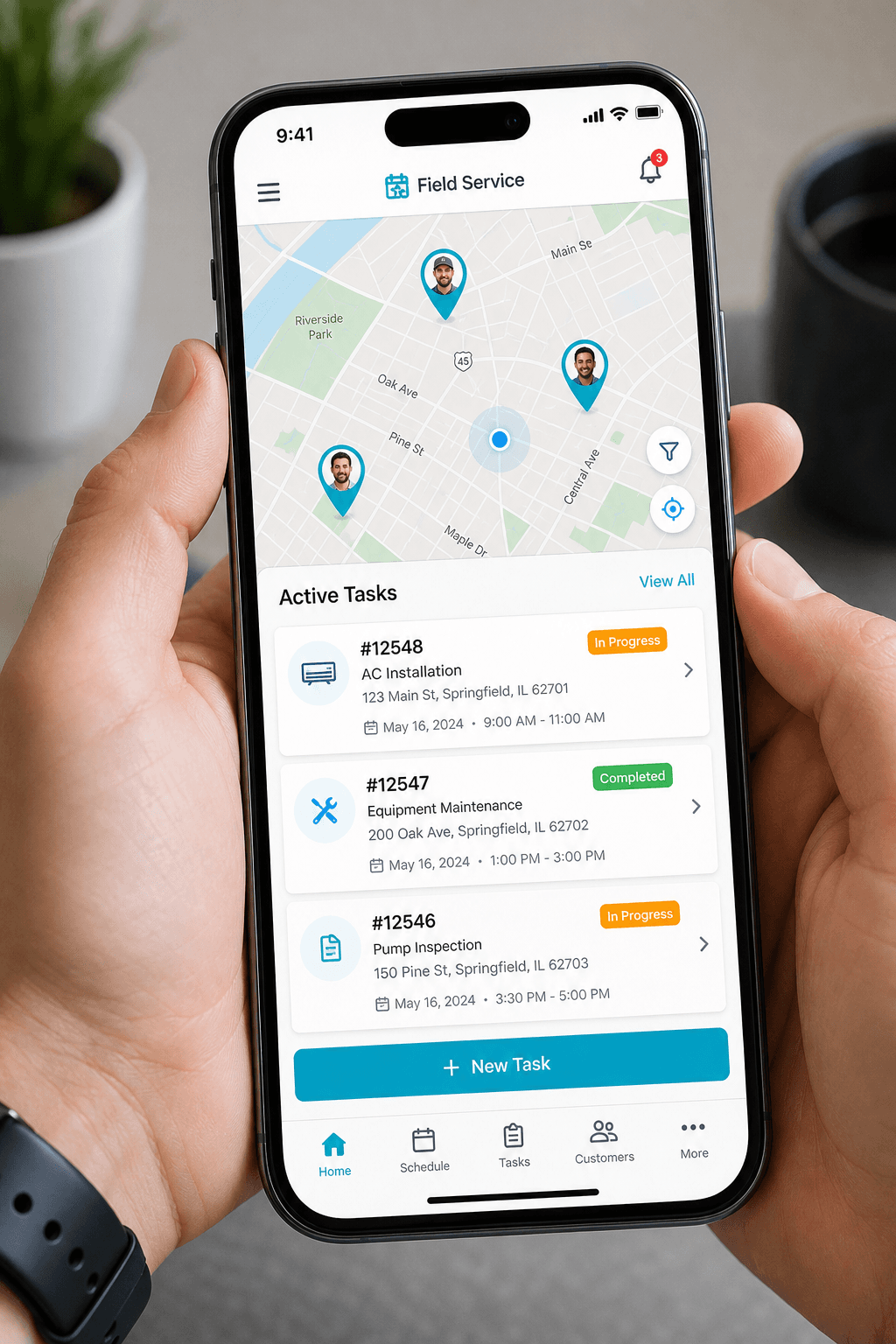 NG-Tech mobile app for technicians
