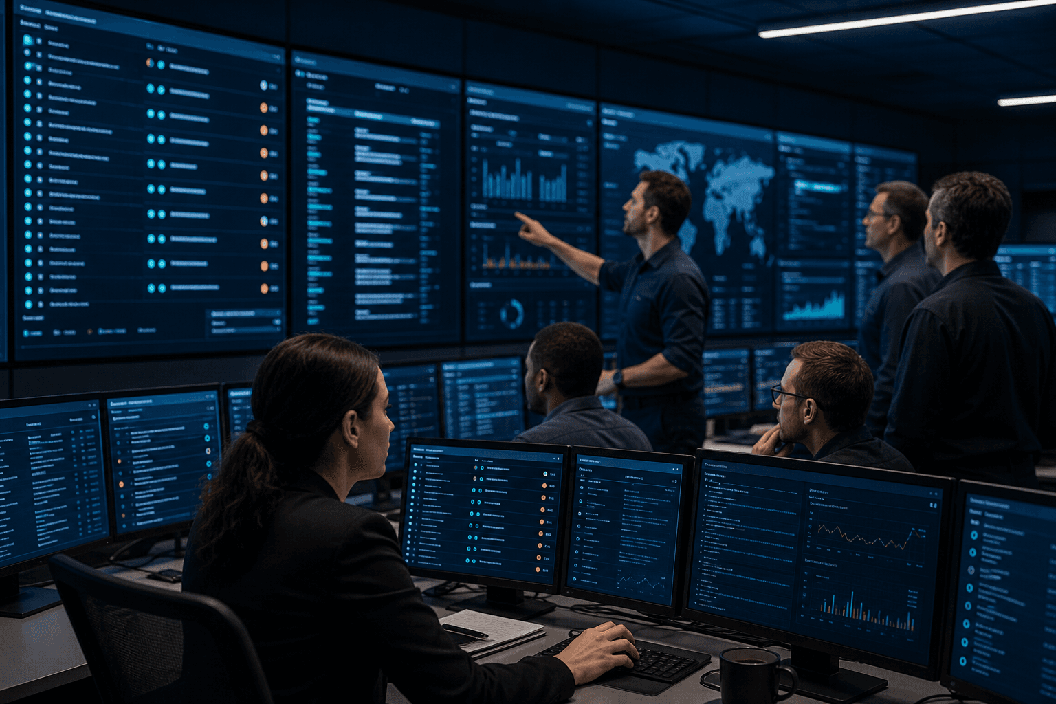 Production go-live validation in control room